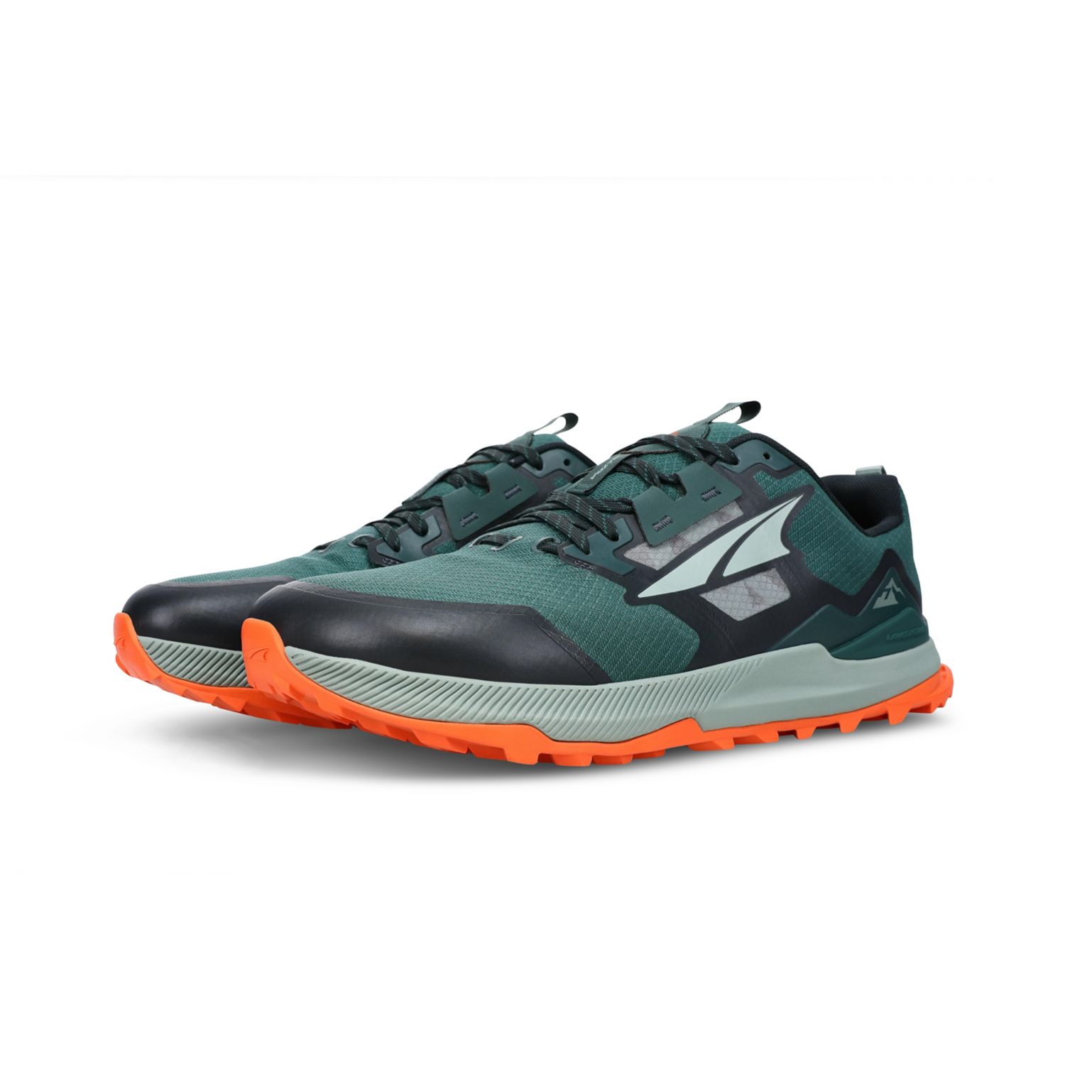 Altra Lone Peak 7 Men's Trail Running Shoes Green / Black / Orange | South Africa-24768539